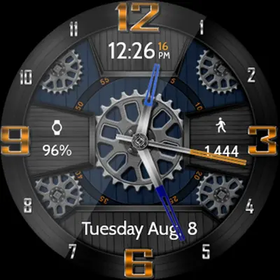 Wooden Gears HD Watch Face android App screenshot 3