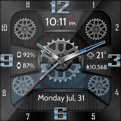 Wooden Gears HD Watch Face android App screenshot 5